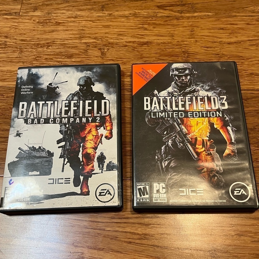 Battlefield Bad Company 2 AND Battlefield 3 Limited Edition DVD bundle.